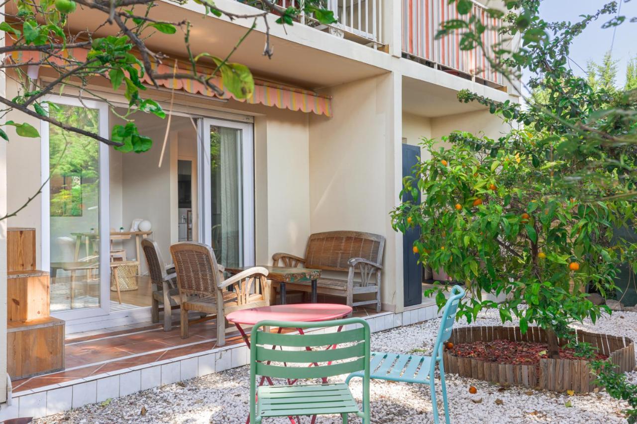 Beauvallon Plage - Magnifique T2 Avec Jardin, Proche Centre, Mer Antibes Exteriér fotografie