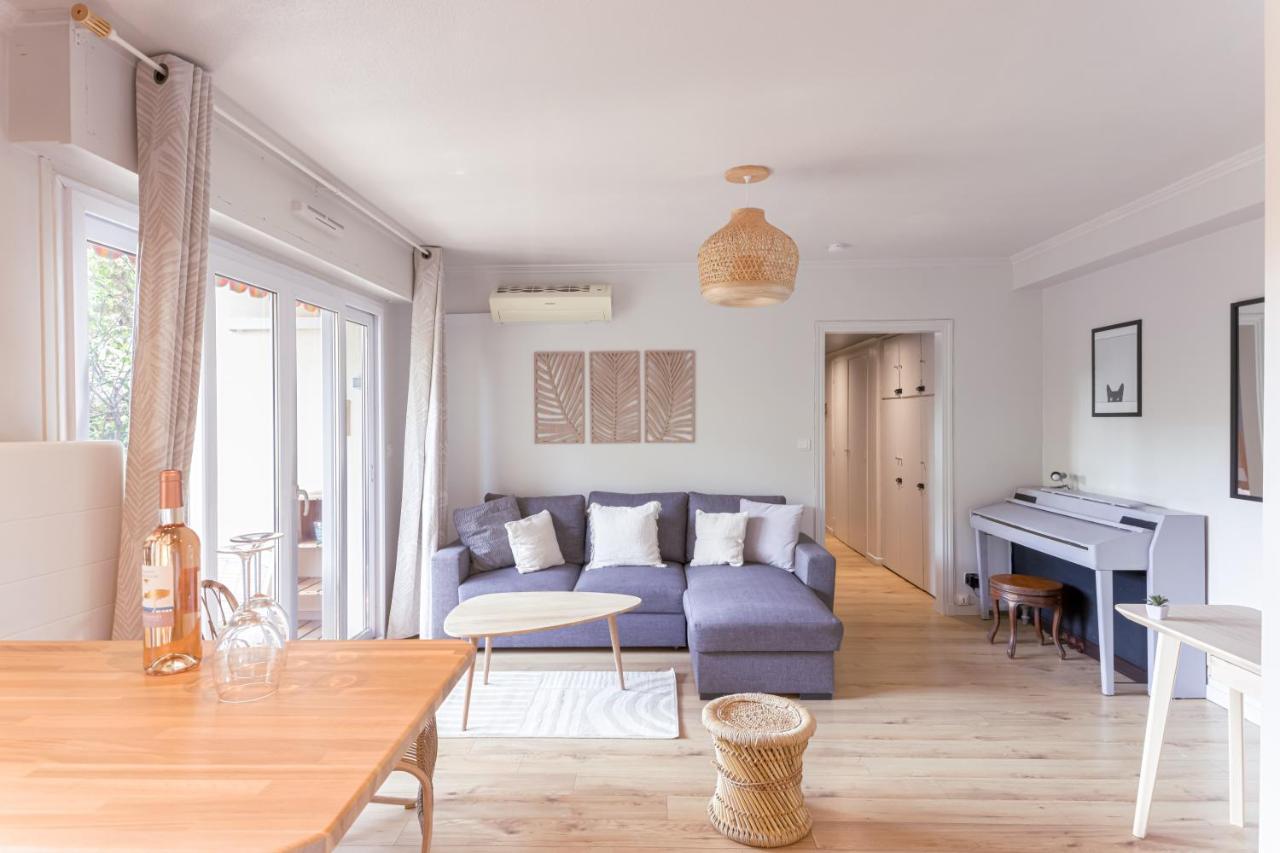 Beauvallon Plage - Magnifique T2 Avec Jardin, Proche Centre, Mer Antibes Exteriér fotografie
